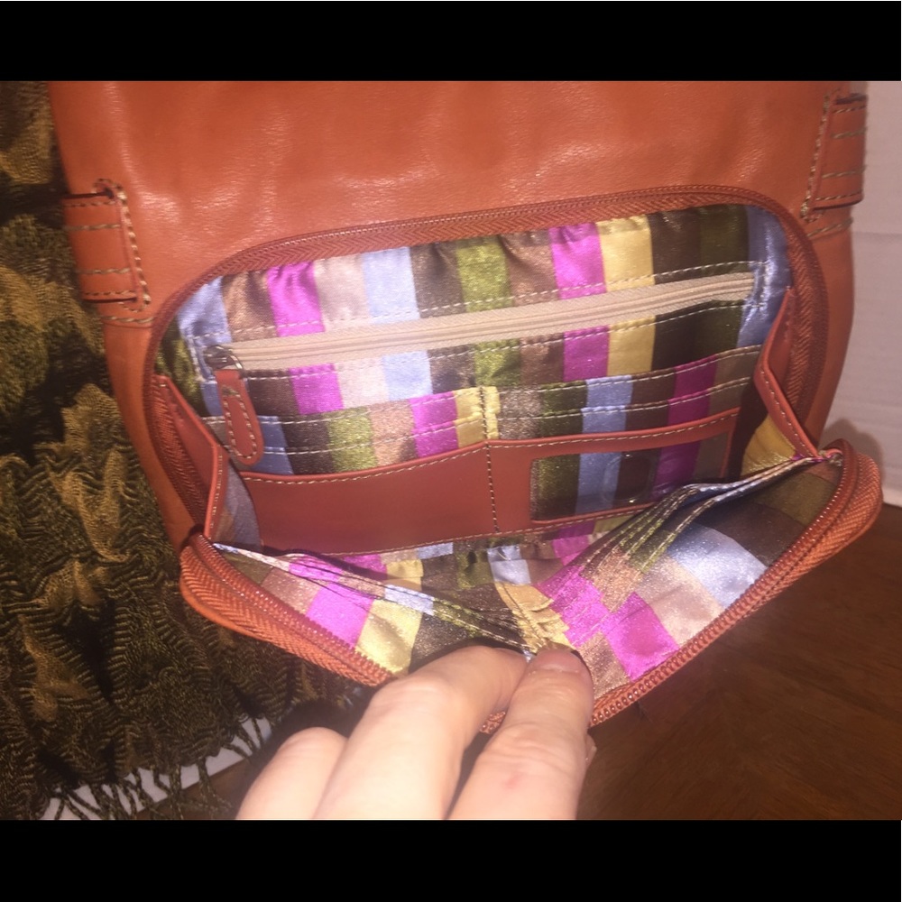 Tignanello’s Buckled Cinnamon Crossbody Bag - Picture 6 of 8